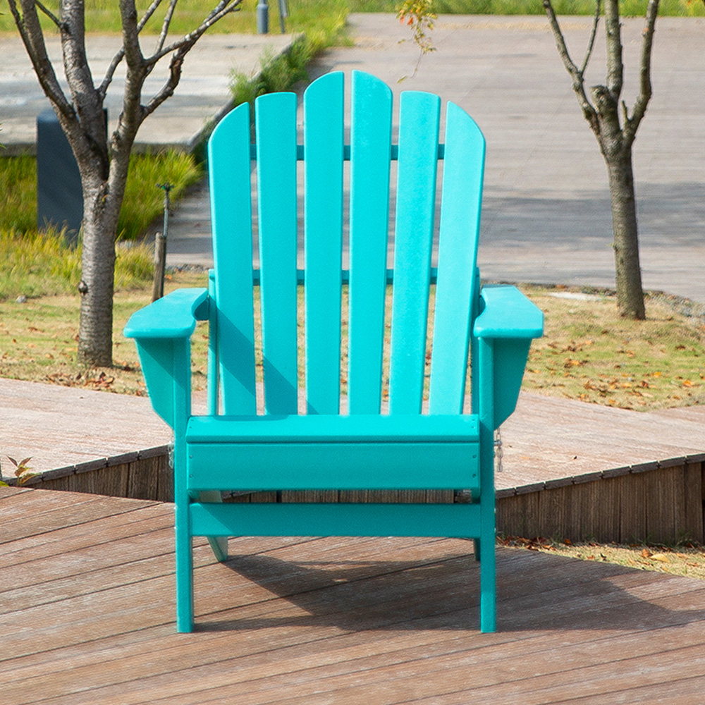 ADM010 Skladacia stolička z HDPE vo farbe Aqua Blue - Skladacia stolička Adirondack