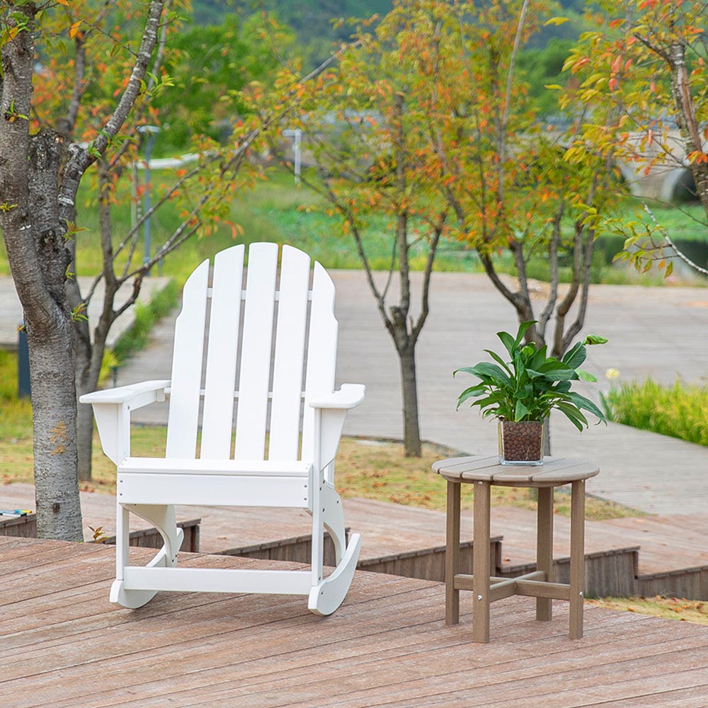 Súpravy ADS207 Adirondack Hojdacie kreslo Patio Garden nastaviteľný dizajn HDPE materiál